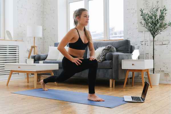 Woman exercising confidently after femiwand treatment Horsham