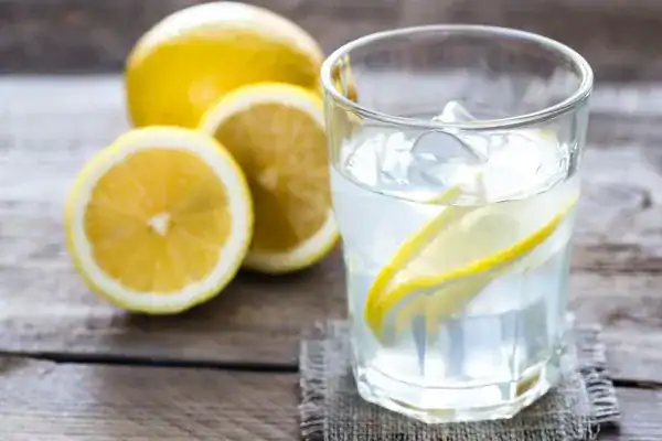 Image of lemon water to aid hydration Horsham