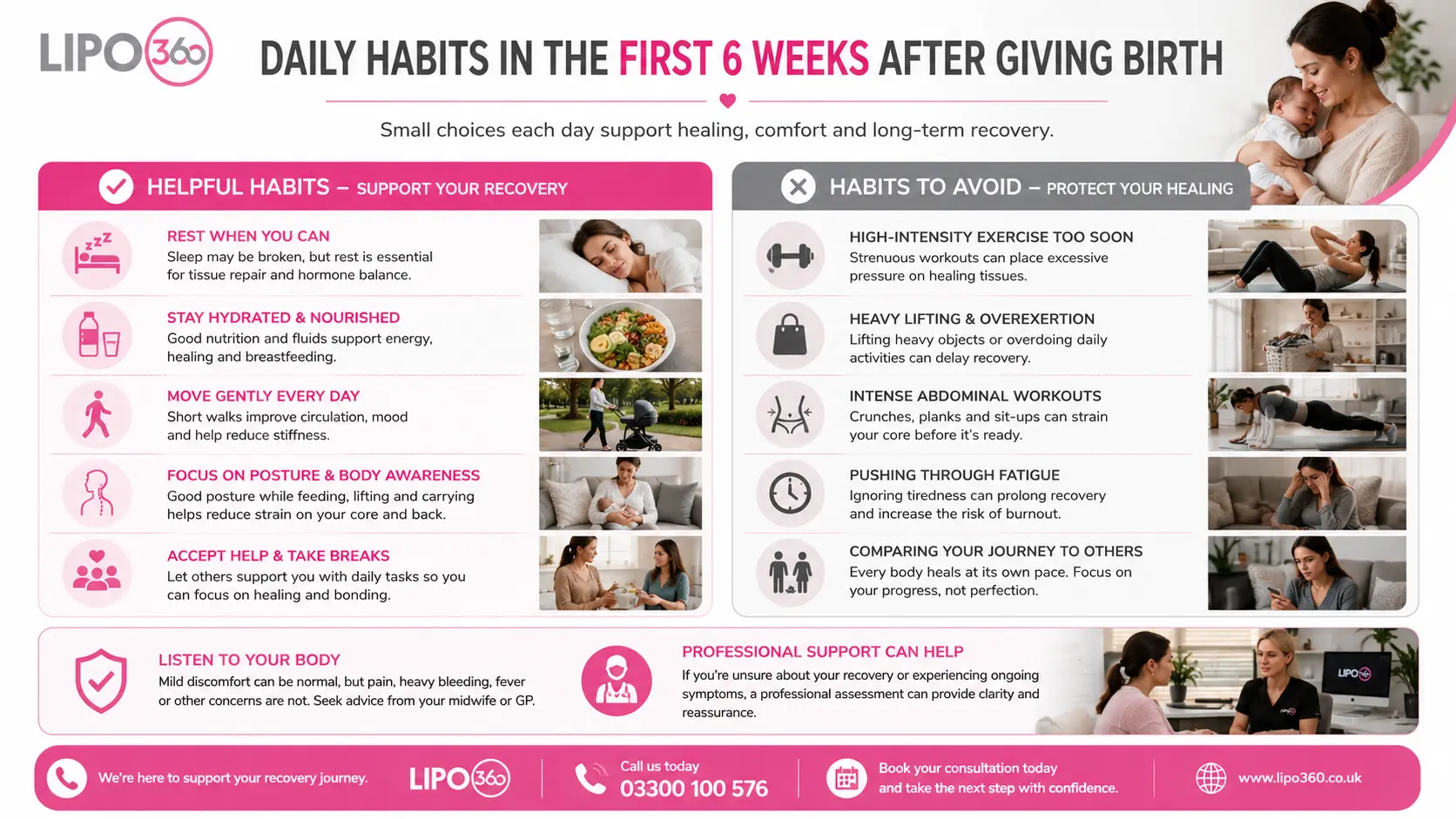 What to Do (and Avoid) in the First 6 Weeks After Giving Birth To Avoid Diastasis Recti 3 First 6 Weeks After Giving Birth To Avoid Diastasis Recti Horsham : Daily Habits in the First 6 Weeks After Giving Birth